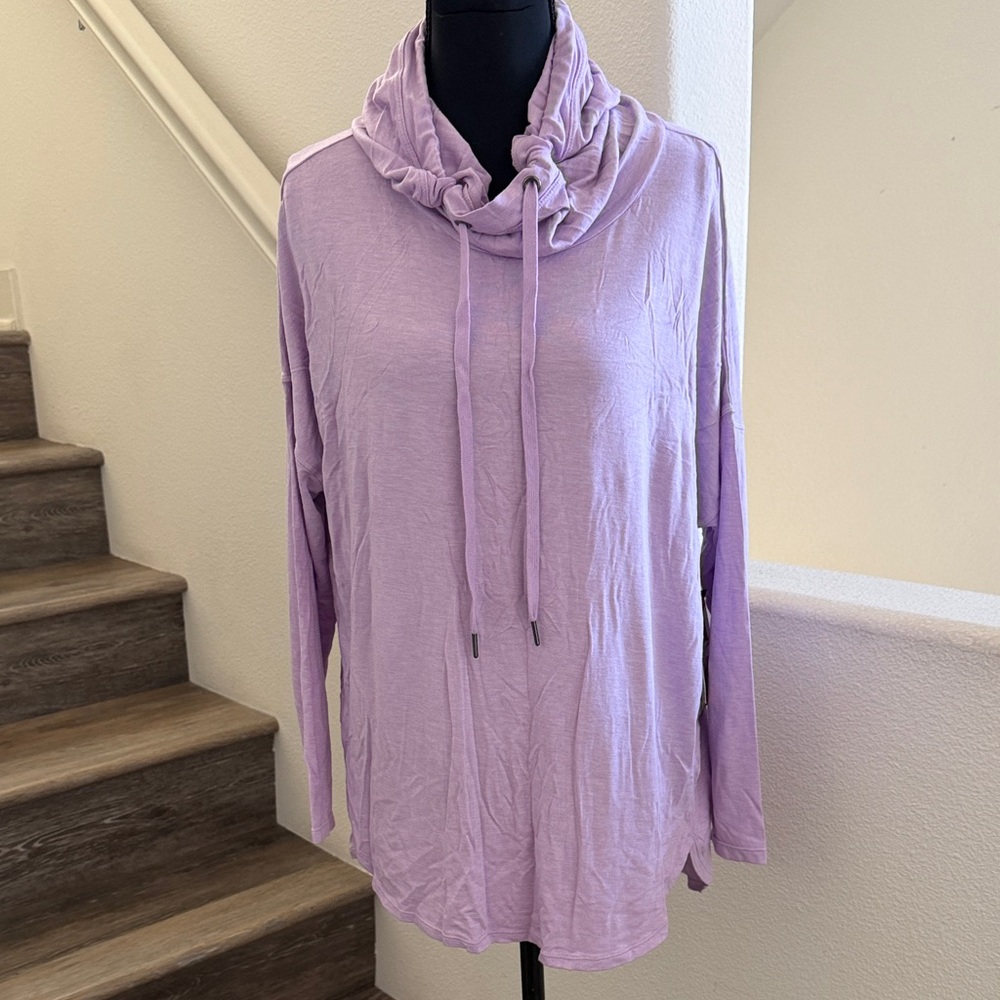 NWT Avia Lavender Cowl Neck Pullover Hoodie.